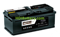 Batería FQS Battery FQS90.0 Black Edition 12V 90Ah 730A
