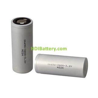 Batera FULLWAT LFP26650-38-I LiFePO4 3.2V 3800mAh 