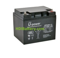 Batera Gel para SAI/UPS U-POWER UP-G40-12 12V 40Ah