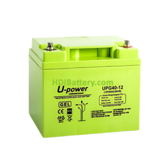 Batera Gel para SAI-UPS U-POWER UP-G40-12 12V 40Ah