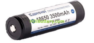Batera Li-ion Keeppower 18650 3500mAh 10A con proteccin