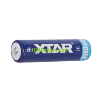 Batera Li-ion XTAR 18650 3500mAh 10A con proteccin