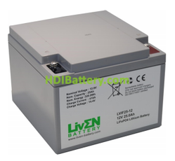 Batería LiFePO4 Liven Battery LVIF25-12 12.8V 25Ah