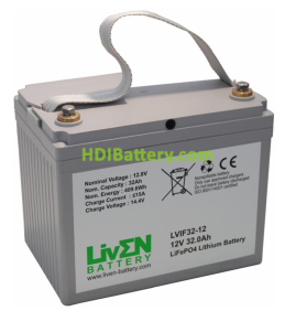 Batera LiFePO4 Liven Battery LVIF32-12 12.8V 32Ah