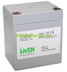 Batería LiFePO4 Liven Battery LVIF5-12 12.8V 5Ah
