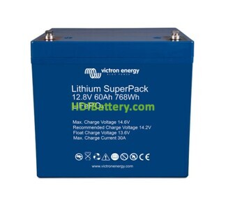 Batera LiFePO4 Victron Energy SuperPack 12,8V-60Ah 12.8V 60Ah 768 Wh