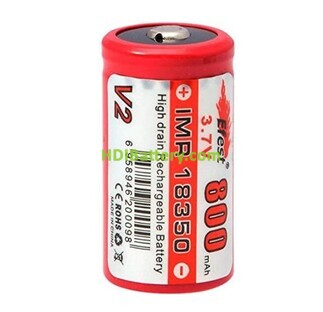 Bateria litio IMR-18350 Li-Mn 3.7V 800mAh