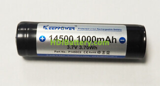 Batera litio-Ion PP EagleTac14500 (AA) Li-Ion 3.7V 1000mAh 