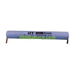 Bateria Luz de Emergencia 4.8V 1500mAH Sub-C 175mm Largo x 23,5mm diametro