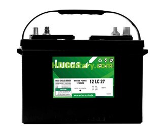 Batera de plomo ciclo profundo Lucas 12LC27 12V 100Ah