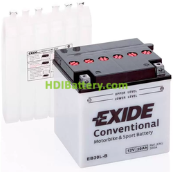 Batería de Plomo Coventional Exide EB30L-B 12V 30Ah 