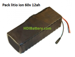 Batera Pack Litio ion Samsung 60V 12AH + BMS 