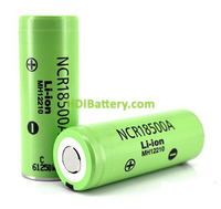 Batera Panasonic NCR18500A 2040mAh - 3.8A Sin Proteccin (pack 100)