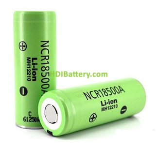 Batera Panasonic NCR18500A 2040mAh - 3.8A Sin Proteccin