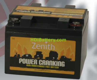 Batera para arrancador AGM 12v 28ah ZENITH ZPC120025 165mm (L) x 176mm (An) x 125mm (Al)