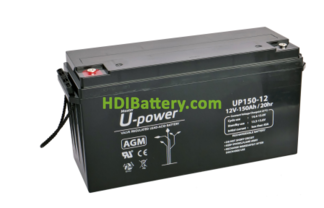 Batería para Barco UP150-12 U-Power 12V 150Ah