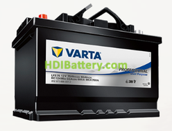 Batería Varta Professional Dual Purpose 12v 75Ah 600A LFS75 260 x 175 x 225 mm