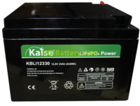 Batería para bicicleta eléctrica LiFePO4 12.8 Voltios 33 Amperios Kaise KBLI12330 166x175x125 mm 