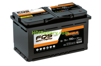 Batería de plomo FQS Battery FQS75B0 12 Voltios 75 Amperios