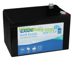 Batería para moto Exide AGM12-12F 12 V 12 Ah 150 A