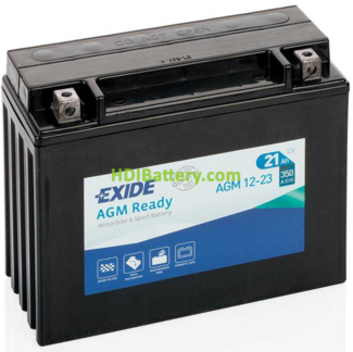 Batera para moto AGM Exide 12-23 12V 23Ah 350 A