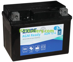 Batería para moto Exide AGM12-4 12 V 3 Ah 50 A