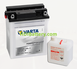 Bateria para moto Varta 12v 12ah 160A PowerSports Freshpack 12N12A-4A1/YB12A-A 136 x 82 x 161 mm