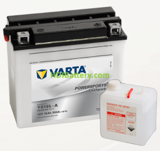 Bateria para moto Varta 12v 18ah 200A PowerSports Freshpack YB18L-A 181 x 90 x 160 mm