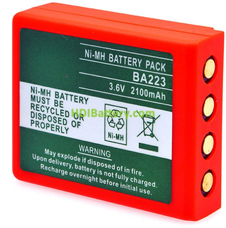 Batera para mando de gra compatible HBC 3.6V 2200mAh BA223000 BA223030 BA223