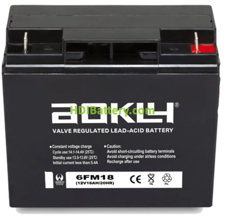 comprar bateria para silla de ruedas 12v 18ah aokly power 6fm18