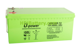 Batería de Gel UPG200-12 U-Power 12V 200Ah 
