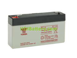 Batería plomo AGM YUASA NP1.2-6 6V 1.2Ah 