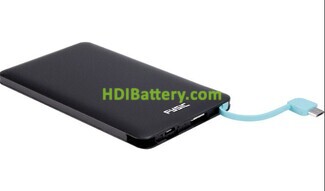 Batería Power Bank Micro-USB 4000mAh y cargador incluido 