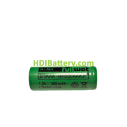 Batera recargable cilndrica de Ni-MH 1.2V 300 mAh 2/3 AAA