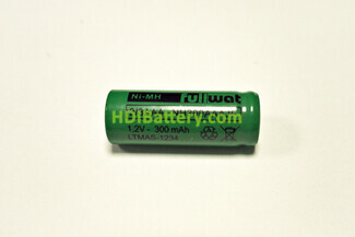 Batera recargable cilndrica de Ni-MH 1.2V 300 mAh 2-3 AAA