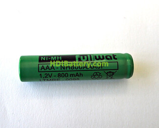 Batera recargable cilndrica de Ni-MH 1.2V 800 mAh