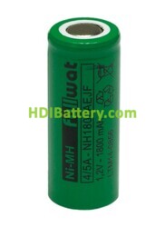 Batería recargable cilíndrica de Ni-MH 1,2Vdc / 1800MAH 
