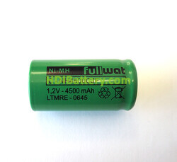 Batería recargable cilíndrica de Ni-MH C 4.5Ah