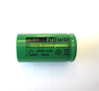 Batería Tipo D Recargable 1.2 V - 4000 mAh (Par)