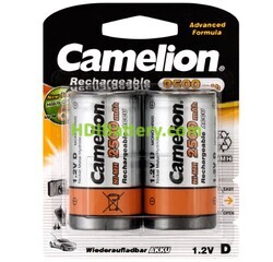 Batería recargable cilíndrica Camelion NI-MH RC20 2000mAh