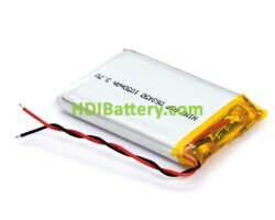 Batera recargable Li-Polmero GSP063450 3,7V 1050mAh 34,0x50,0x6,0mm