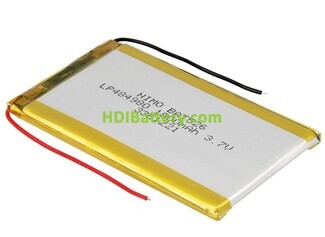 Batería recargable Li-Polímero GSP485080 3,7V 1800mAh 50,0x82,0x5,0mm