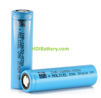 Batera Recargable Molicell INR18650-M35A Li-Ion 3,6 Voltios 3350mah 10A