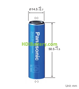 Batera recargable NI-MH Panasonic BK1500AA 1.2V 1580mAh 