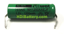 Batera recargable Fullwat NI-MH 4/5AA con terminales 1.2V 1200mah 