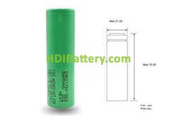 Bateria recargable Samsung INR21700-50S Li-Ion 3.6V 5000mAh 35A