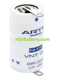 Batería recargable SC 1,2V 1600mAh ARTS-SAFT VTCS Ni-Cd