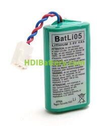 Batería sistema de alarma DAITEM BATLI05 3.6V 4Ah