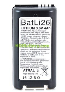 Batera sistema de alarma DAITEM BATLI26 3.6V 4Ah