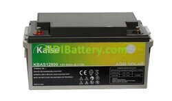 Batería Solar Kaise AGM KBAS12800 12V 80Ah